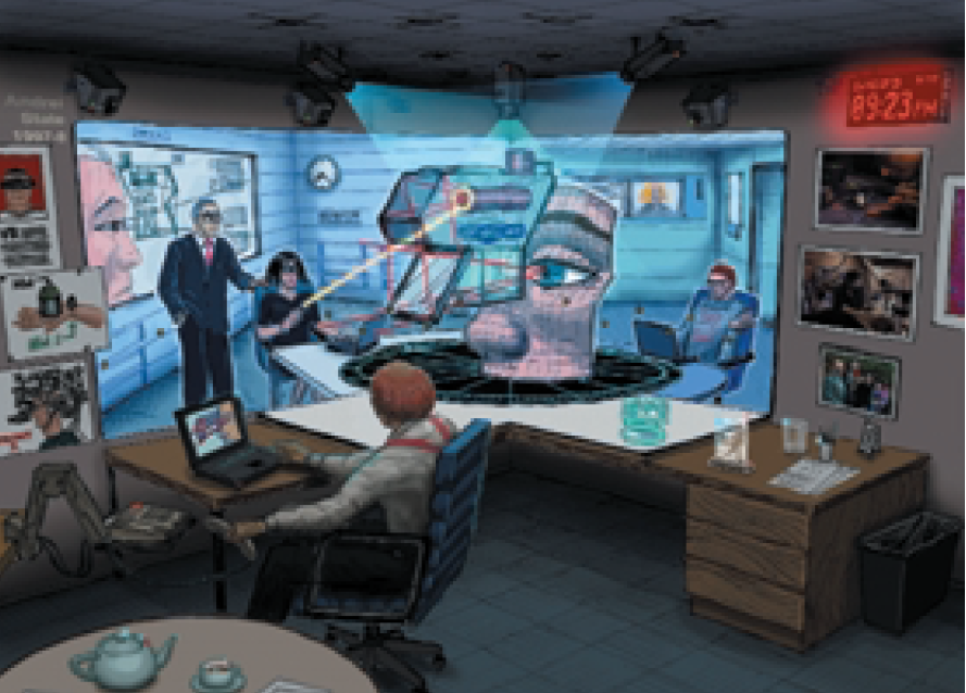 Projected Imagery In Your Office in the Future